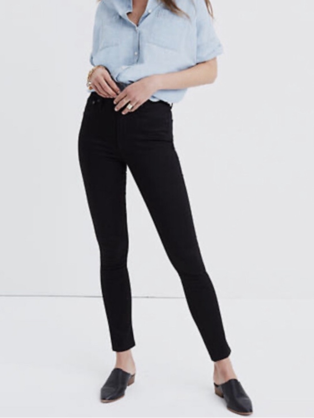 Madewell Black High-Rise Skinny Jeans